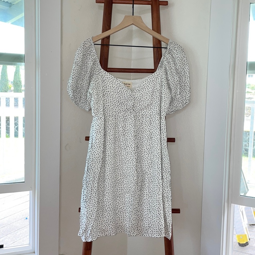 Polka dot babydoll dress
